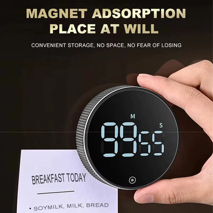 Precision Countdown: DINRGO Magnetic Digital Kitchen Timer - Perfect for Cooking, Showers, and More!