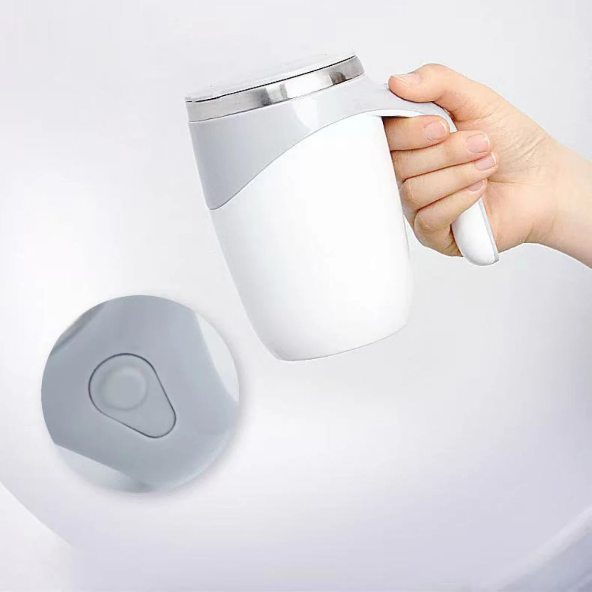 Auto Stirring Coffee Mug - Magnetic Rotating Electric Cup with 304 Stainless Steel Design