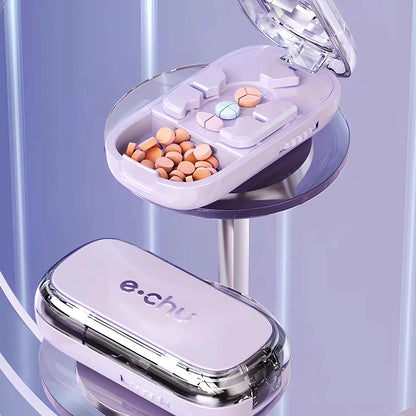 Precision Pill Splitter & Divider - Effortlessly Cut Pills into Halves, Thirds, and Quarters