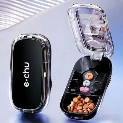 Precision Pill Splitter & Divider - Effortlessly Cut Pills into Halves, Thirds, and Quarters