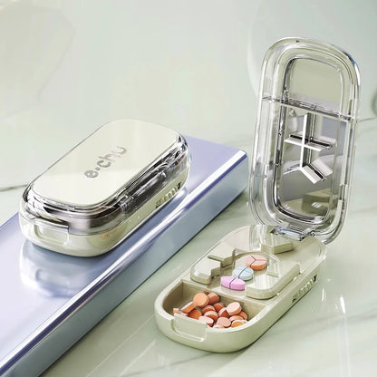 Precision Pill Splitter & Divider - Effortlessly Cut Pills into Halves, Thirds, and Quarters
