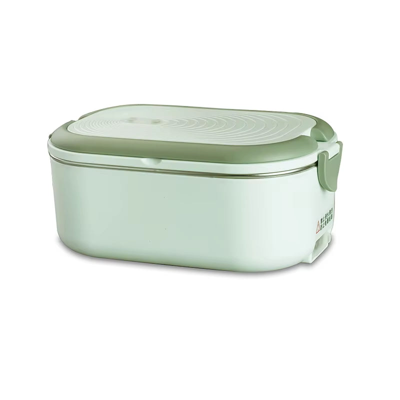 Electric Lunch Box 1L - Stainless Steel Food Warmer with EU/US Plug for School & Office - 220V/110V Thermostatic Heater 18W