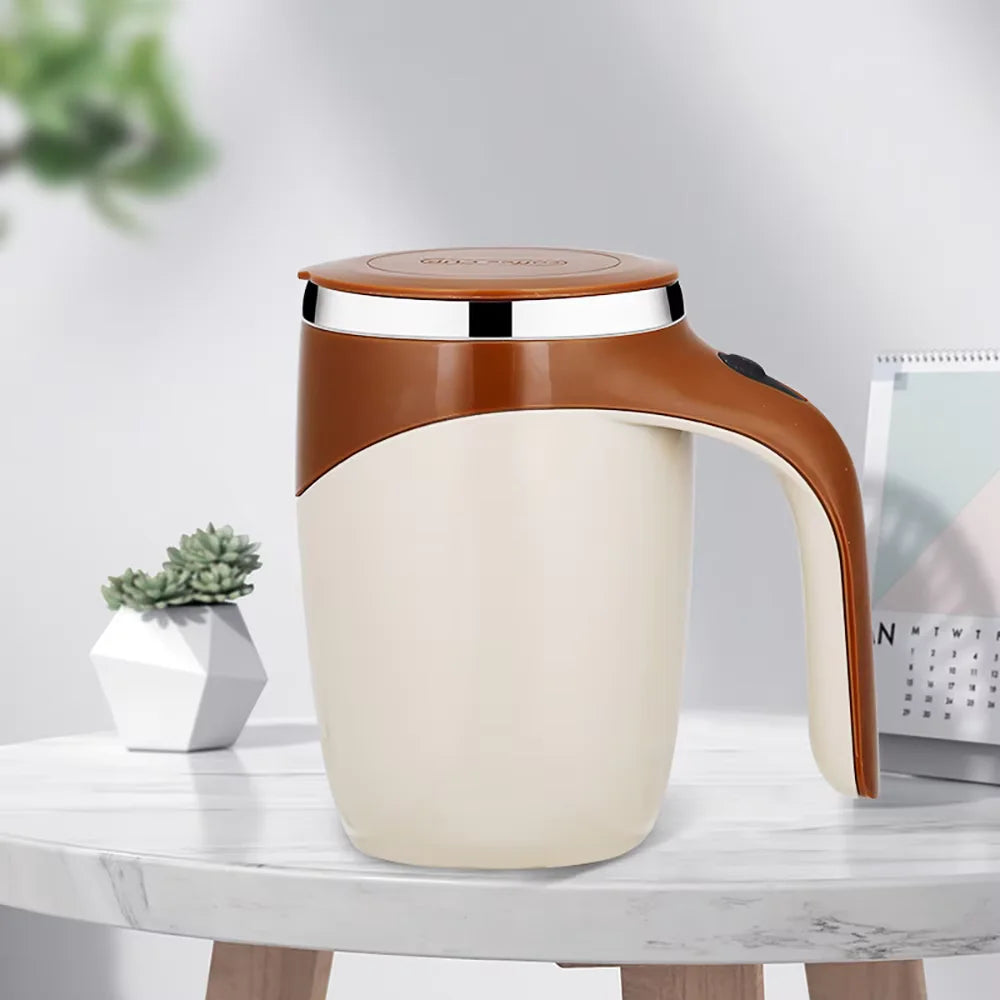 Auto Stirring Coffee Mug - Magnetic Rotating Electric Cup with 304 Stainless Steel Design