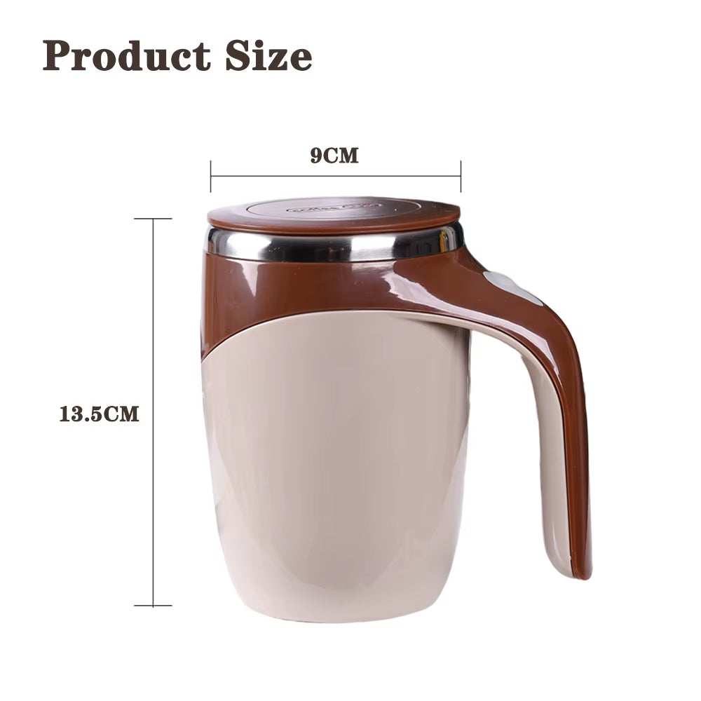 Auto Stirring Coffee Mug - Magnetic Rotating Electric Cup with 304 Stainless Steel Design