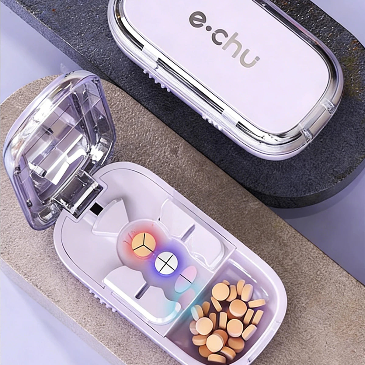 Precision Pill Splitter & Divider - Effortlessly Cut Pills into Halves, Thirds, and Quarters