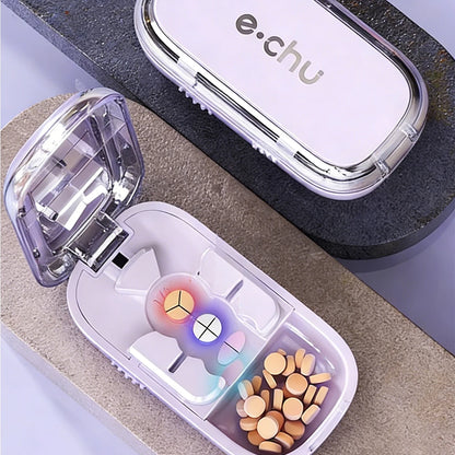 Precision Pill Splitter & Divider - Effortlessly Cut Pills into Halves, Thirds, and Quarters