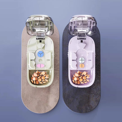 Precision Pill Splitter & Divider - Effortlessly Cut Pills into Halves, Thirds, and Quarters
