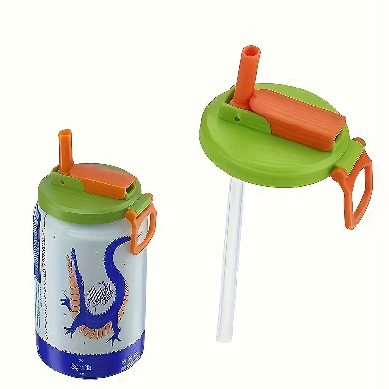 Eco-Friendly Reusable Soft Drink Can Lid with Straw - Perfect for Beverages, Juices, and Sodas!