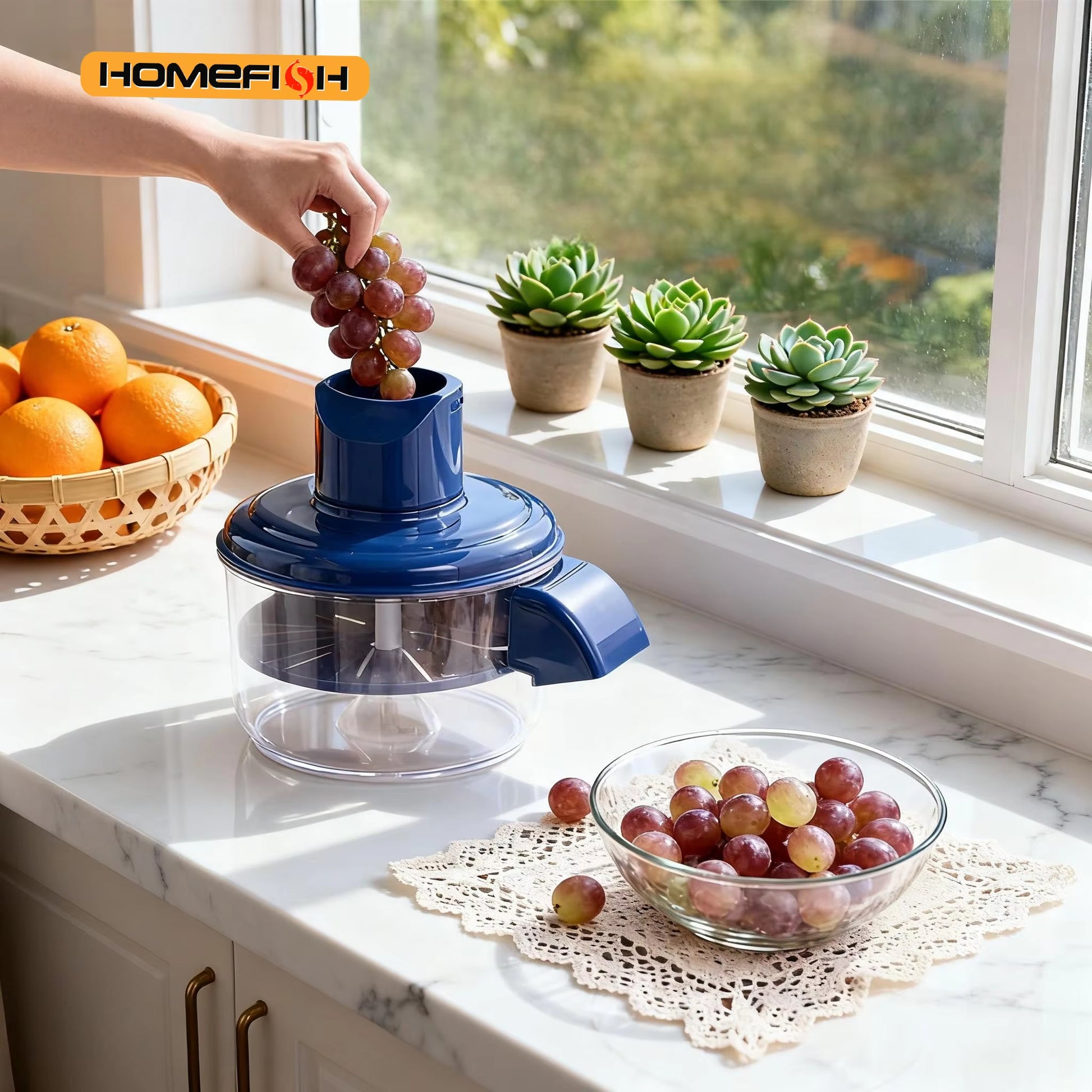Effortless Automatic Electric Grape Peeler - Hands-Free Fruit Prep Tool for Quick Berry Skin Removal